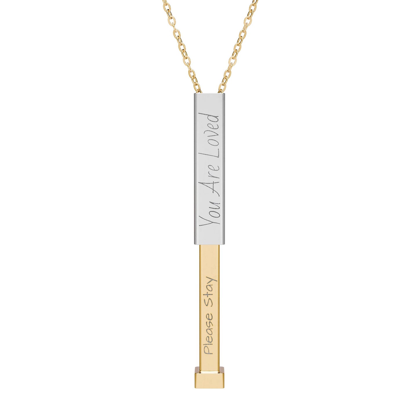 Mental health Hidden Message Necklace