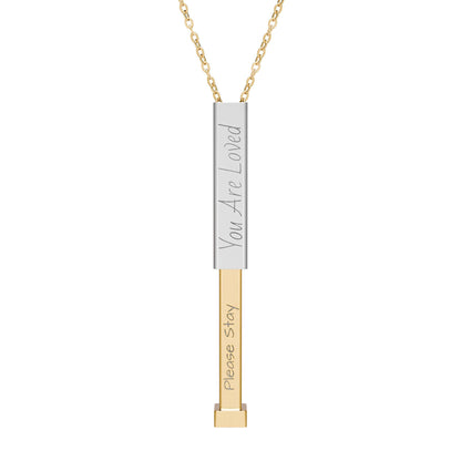 Mental health Hidden Message Necklace